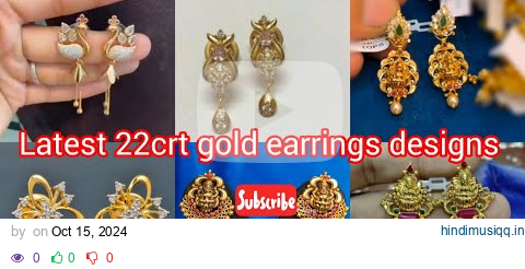 latest 22crt gold earrings designs with weight and price ll 916 gold earrings collection ll earrings pagalworld mp3 song download