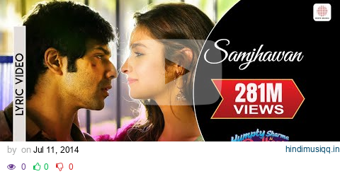 Samjhawan Lyric Video - Humpty Sharma Ki Dulhania|Varun,Alia|Arijit Singh, Shreya Ghoshal pagalworld mp3 song download