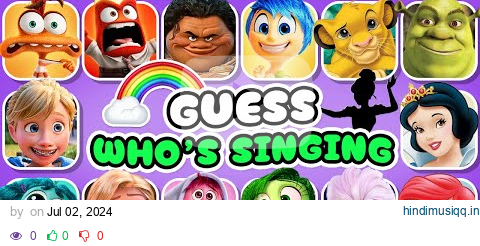 Guess Who's Singing 🎤🎙️🎶 Disney Song Quiz Challenge | Inside Out 2, Moana, Elsa, Rapunzel pagalworld mp3 song download