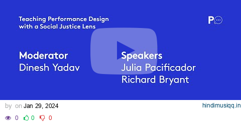 PQ Talks 14 June - Teaching Performance Design with a Social Justice Lens pagalworld mp3 song download