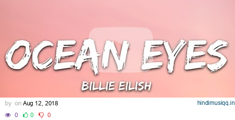 Billie Eilish - Ocean Eyes (Lyrics) pagalworld mp3 song download