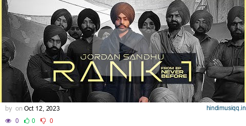 Rank 1 (Official Video) Jordan Sandhu | Desi Crew | Latest Punjabi Song 2023 | New Punjabi Song 2023 pagalworld mp3 song download