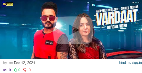 Vardaat  Harpreet Dhillon (Official Video) Gurlej Akhtar | Sruishty Mann | Latest Punjabi Song 2021 pagalworld mp3 song download