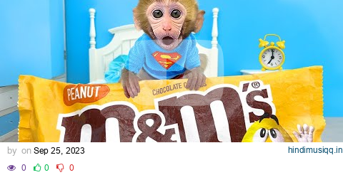 Monkey Baby Bon Bon Goes to Buy Giant M&M Candy and Eats Ice Cream with Puppy in the Garden pagalworld mp3 song download