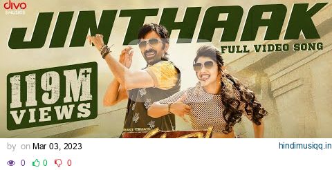 Jinthaak - Video Song | Dhamaka | Ravi Teja | Sreeleela | Bheems Ceciroleo | Thrinadha Rao Nakkina pagalworld mp3 song download