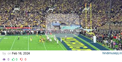 2024 Rose Bowl Michigan vs Alabama 4th quarter tying TD (view from section 6) pagalworld mp3 song download