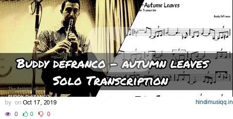 Buddy DeFranco Quartet - Autumn Leaves(Clarinet Solo Transcription) pagalworld mp3 song download