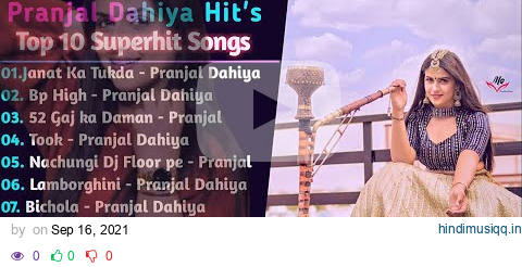 Pranjal Dahiya New Songs | New Haryanvi Song Jukebox 2021 |Pranjal Bset | New| Romantic List ♥️ pagalworld mp3 song download