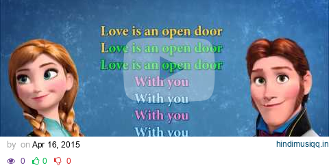 Love is an open door karaoke pagalworld mp3 song download