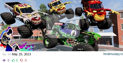 Monster Jam INSANE Racing, Freestyle and High Speed Jumps #13 | BeamNG Drive | Grave Digger pagalworld mp3 song download