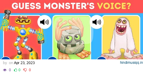 "Guess the Monster's Voice Challenge | My Singing Monsters 2023" pagalworld mp3 song download