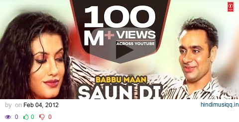 Babbu Maan  Saun Di Jhadi Full Video Song | Saun Di Jhadi | Hit Punjabi Song pagalworld mp3 song download