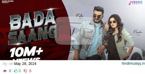 Bada Saang (Official Video) | Nandini Sharma, Raj M, Anjali 99, Kulbir A | New Haryanvi Songs 2024 pagalworld mp3 song download