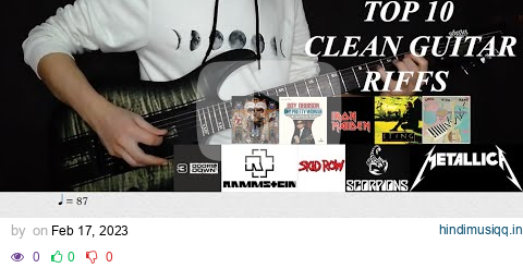 Top 10 Clean Guitar Riffs - (With Tabs) pagalworld mp3 song download