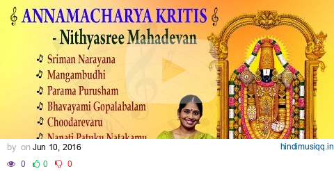 Nithyasree Mahadevan - Annamacharya Kritis - Classical Vocal - Audio Jukebox pagalworld mp3 song download