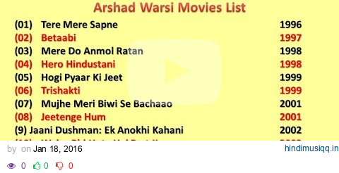 Arshad Warsi Movies List pagalworld mp3 song download