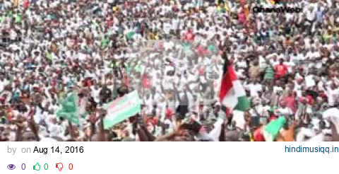 Former pres. of Ghana and Founder of the NDC arrives at the Cape Coast stadium for campaign launch pagalworld mp3 song download