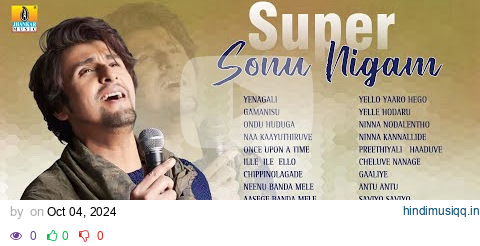 🅛🅘🅥🅔 | Super Sonu Nigam | Sonu Nigam Super Hit Kannada Songs Jukebox | Jhankar Music pagalworld mp3 song download