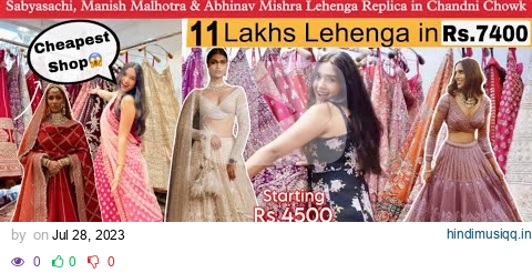 DESIGNER LEHENGA Shopping In CHANDNI CHOWK! Cheap Bridal/Non Bridal Lehengas Under Budget | pagalworld mp3 song download