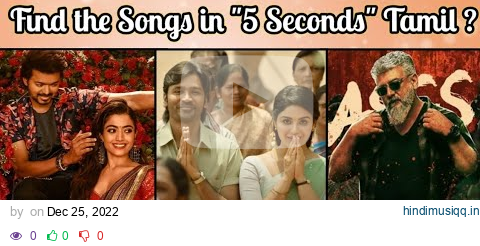 Guess the Tamil Songs in "5 Seconds" With BGM Riddles-12 | Brain games & Quiz with Today Topic Tamil pagalworld mp3 song download