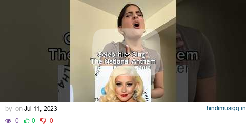 celebrities sing the national anthem #singing #impressions #arianagrande #billieeilish pagalworld mp3 song download