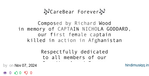 CareBear Forever composed by Richard Wood in memory of CAPTAIN NICHOLA GODDARD pagalworld mp3 song download