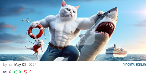 Daddy Fights Shark to Save a Kitten 🐈👊🦈#cat #cutecat #aicat pagalworld mp3 song download