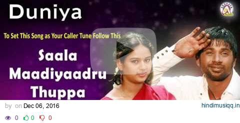 Duniya I "Saala Maadiyaadru Thuppa" Audio Song I Duniya Vijay, Rashmi I Akshaya Audio pagalworld mp3 song download