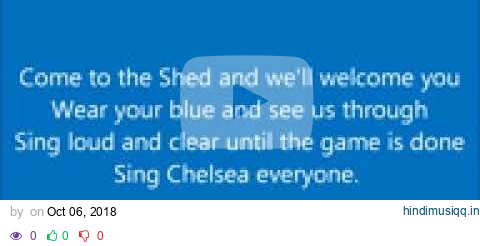 Chelsea FC Anthem Song   Blue Is The Colour With Lyrics bY b0Ld pagalworld mp3 song download