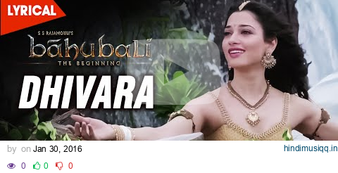 Dhivara Video Song With Lyrics || Baahubali (Telugu) || Prabhas, Anushka Shetty, Rana, Tamannaah pagalworld mp3 song download