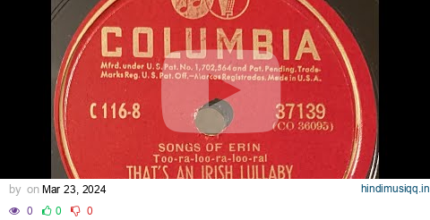 Kate Smith - Songs Of Erin - That's An Irish Lullaby 78RPM pagalworld mp3 song download