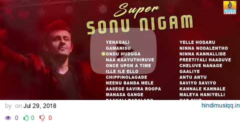 Super Sonu Nigam | Sonu Nigam Super Hit Kannada Songs Jukebox pagalworld mp3 song download