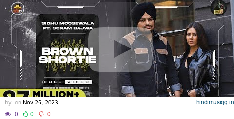 Brown Shortie - Sidhu Moose Wala | pagalworld mp3 song download