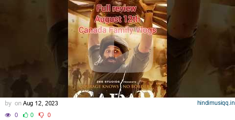 Gadar 2 Movie Review #gadar2 #gadar #gadar2trailer #gadar2songs #sunnydeol #amishapatelmovies pagalworld mp3 song download