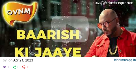 Baarish Ki Jaaye, Song without Music, Acapella, Only Vocals, No Music | OVNM pagalworld mp3 song download