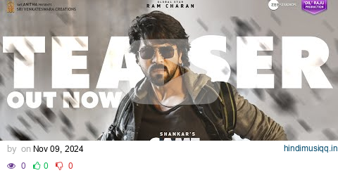 Game Changer Teaser - Ram Charan | Kiara Advani | Shankar | Dil Raju - Shirish pagalworld mp3 song download