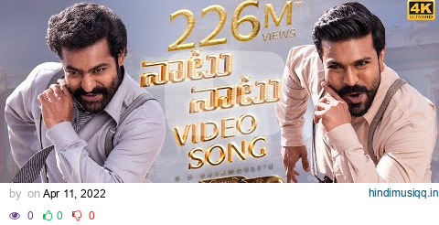 Naatu Naatu Full Video Song (Telugu) [4K] | RRR | NTR,Ram Charan | MM Keeravaani | SS Rajamouli pagalworld mp3 song download