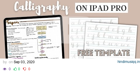 How to Write Calligraphy on iPad | + Free Template pagalworld mp3 song download