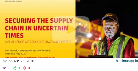 ASCI Webinar Supply Chain Risks and Responsibilities from DHL CEO pagalworld mp3 song download