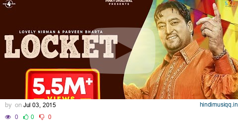 Locket  Lovely Nirman & Parveen Bharta | Lyrical Video | Latest Punjabi Song | @Mad4Music1 pagalworld mp3 song download