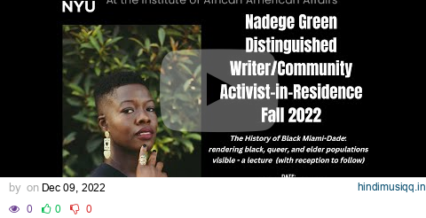 The History of Black Miami-Dade – a lecture by Nadege Green pagalworld mp3 song download