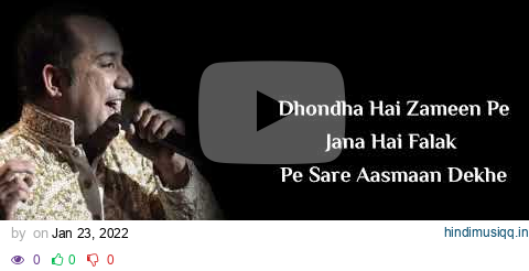 Lyrics Surili Akhiyon Wale Full Song | Rahat Fateh Ali Khan | Sajid-Wajid | Gulzar pagalworld mp3 song download