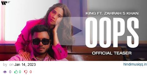 OOPS | OFFICIAL MUSIC AUDIO| CHAMPAGNE TALK | KING, ZAHRAH S KHAN pagalworld mp3 song download