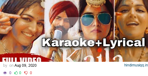 KAJLA (KARAOKE +LYRICAL ) Tarsem Jassar | Wamiqa Gabbi | Pav Dharia | New Punjabi Songs 2020 pagalworld mp3 song download