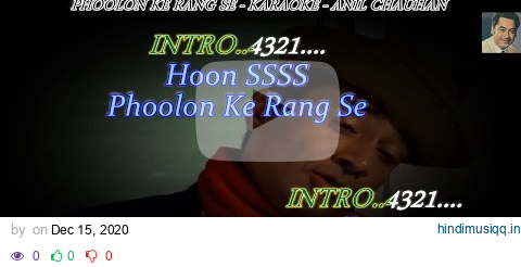 Phoolon Ke Rang Se Karaoke With Scrolling Lyrics Eng  & हिंदी pagalworld mp3 song download