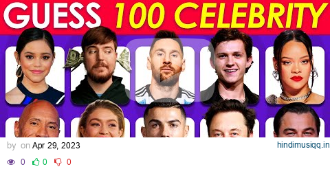 Guess the Celebrity in 3 Seconds | 100 Most Famous People in the World pagalworld mp3 song download