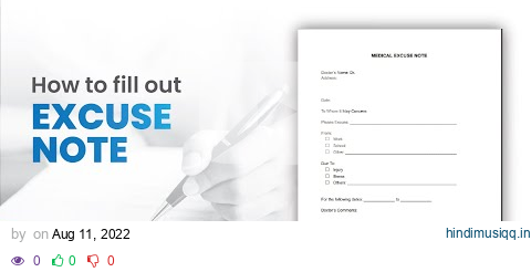 How to Fill Out Excuse Note Online | PDFRun pagalworld mp3 song download