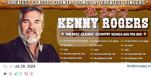 Kenny Rogers Greatest Hits Mix Full album - Best Songs Of Kenny Rogers 🎵 (Original Songs) pagalworld mp3 song download