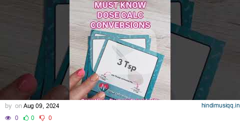 Must Know Nursing School Dose Calc Conversions (Quick Review Before Your Exam!!) pagalworld mp3 song download