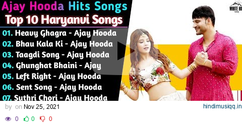 Ajay Hooda New Haryanvi Songs || New Haryanvi Jukebox 2021 || Ajay Hooda All Superhit Songs || Ajay pagalworld mp3 song download